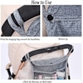 Miniatyrbilde 4 av 5: Barnevogn Mesh Bag (Svart), 34 x 30cm, Universal Baby Stroller Net