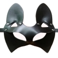Miniatyrbillede 4 af 4: Lædermasker til kvinder, Maske til kvinder, Dyrehalvdel