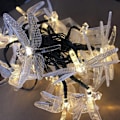 Miniatyrbillede 3 af 5: Solcelledrænkelys 30led Våd Dragonfly Formet Fe Deko