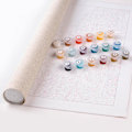 Miniatyrbillede 4 af 5: DIY Akrylmaling Maling efter tal Kit til voksne begyndere, C