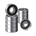 Miniatyrbilde 1 av 5: 10 stk Skateboardlager Metall Miniatyr Farge Friksjonsfrie Lager 608 2RS ABEC 9 Dobbelt Avskjermet Kulelager for Fo
