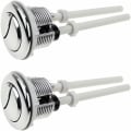 Miniatyrbilde 1 av 5: 2 stk 38mm toalett trykknapper dobbel spyling standard knapp krom S