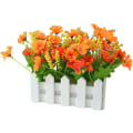 Miniatyrbillede 1 af 5: Kunstige Potteplanter, Blomster Kunstig plante Gul og H