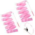 Miniatyrbilde 1 av 4: 2 meter roterende danseribbon - rosa, barnegymnastikk 2 stk