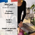 Miniatyrbillede 4 af 5: Rul op-foldbar sort opvaskestativ i rustfrit stål
