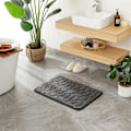 Miniatyrbillede 5 af 5: 40x60CM Grå Indgangsmåtte Bademåtte i Memory Foam Hydrofil Peb
