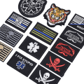 Miniatyrbillede 3 af 5: 20 stk. tilfældige taktiske patches, fuld broderi løkke og krog f