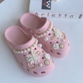 Miniatyrbillede 2 af 5: 14 stk. 3D træsko sandaler pynt, sko charms, søde sko pynt til træsko sko sandal armbånd DIY