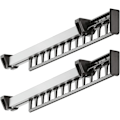 Miniatyrbillede 1 af 5: Tøjstativ Garderobe Garderobe Udtrækkelig Skydeophæng Frakkeophæng Støtte til 12 Bøjler Længde 315 mm Pakke med 2