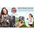 Miniatyrbillede 5 af 5: Kompatibel med Magsafe-kompatibelt iPhone 16 Pro Max Wallet Case, Sort