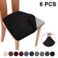 Miniatyrbilde 1 av 5: 6 stk Stretch Jacquard stolsetertrekk, avtagbare stolsetepute C