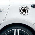 Pikkukuva 5 / 5: Heijastava pentagrammi polttoainesäiliön auton tarra, tähti auton tarra, 4x