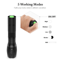 Miniatyrbilde 5 av 5: Teleskopisk zoom lommelykt USB lommelykt mini zoom kraftig lys lommelykt