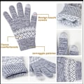 Miniatyrbillede 3 af 5: 2 par kvinders handsker vinter varme touch screen handsker strikkede S