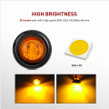 Miniatyrbilde 4 av 5: 10 stk 3/4” runde klaring LED front bak side indikator Bu
