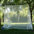 Miniatyrbilde 2 av 5: 220*200*200cm Camping Net Mail Hvit Mesh Bærbar Firkant Foldbar