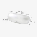 Miniatyrbilde 3 av 5: Transparent - Sett med 3 gjennomsiktige frostede plastbriller
