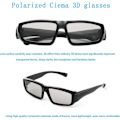 Pikkukuva 6 / 6: 4X 3D-lasit Unisex Passiivinen Polarisoitu RealD Cinema 3D-lasit fo