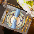 Miniatyrbillede 3 af 5: (12 stk. - Guld) Servietringe og -holdere, 6/12 stk. Metal Serviet