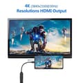Pikkukuva 4 / 5: USB Type C - HDMI-sovitin 4k (Thunderbolt 3 -yhteensopiva) ääni- ja videolähdöllä