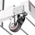 Miniatyrbillede 3 af 5: Sæt med 4 drejelige hjul 50mm, 100kg møbelhjul, L-type Fu