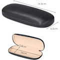 Miniatyrbillede 4 af 5: Sort - Etui i kunstlæder til små eller mellemstore stel Hårdt etui, 2