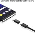 Miniatyrbilde 5 av 5: 4 stk. USB C-adapter, USB C til Micro USB-adapter Type C hann til
