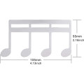 Miniatyrbillede 3 af 5: Musiknodemappe (sort), dagbog musikbog mappe, klaver printi