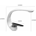 Miniatyrbilde 5 av 5: Servantarmatur Baderom Messing-Gull Hvit Vask Blandebatteri Enkelt Håndtak Enkelt Hull Vanity Kran Vaskerom Kunst Vask Kran