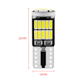 Miniatyrbilde 3 av 5: 10 stk dekoding lampe T10-4014-26smd superlys LED bred