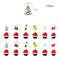 Miniatyrbild 4 av 5: Jultema, Jultomte, Julgran, Älg, Snögubbe, Dra