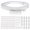 Miniatyrbillede 1 af 5: 5 m buet skinne krog 30 remskiver 30 installationskoder 15 scr