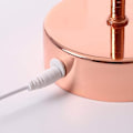Miniatyrbillede 7 af 7: Strudsefjer Bordlampe Smedejerns Natlampe LED Kobber W