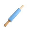 Miniatyrbillede 1 af 3: Silikone Kagerulle Non-Stick Overflade Træhåndtag 2.04X15