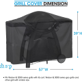 Miniatyrbillede 2 af 5: Grillovertræk til Q2000 Q300 Q3000 Q3200-serien Grills, Sammenlignet