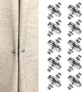 10 par gardinmagneter med stift, 25MM* Rund* Silver Gardin
