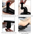 Miniatyrbild 4 av 5: Justerbart handledsstöd för arm, ergonomisk design, ledad datorarmstöd, 180° rotation, datormusmatta