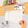 Miniatyrbillede 2 af 5: 1 stk. fritstående toiletpapirholder i rustfrit stål, ideel til