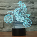 Miniatyrbillede 1 af 4: 3D LED optisk illusionslampe, natlys cykellampe natlig
