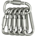 Miniatyrbilde 1 av 5: Pakke med 6 aluminium D-ring låsekarabiner, lett men sterk IKKE