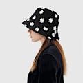 Miniatyrbillede 2 af 5: Reversibel Bucket Hat Fiskeri Solhat til Kvinder Piger，Daisy