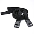 Miniatyrbillede 1 af 5: 59 tommer sort 2 stk. remme 25mm nylon heavy duty remme W