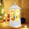 Miniatyrbillede 4 af 4: Julelygte Lysestager Lampe Natlys, hvid snemand