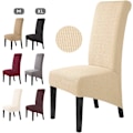 Miniatyrbilde 1 av 5: 4-delt stoltrekk Jacquard Stretch Flyttbar Vaskbar U A