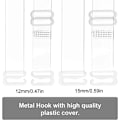 Miniatyrbillede 3 af 5: BH-stropper (15 mm) - Transparente, usynlige udskiftnings-BH-stropper