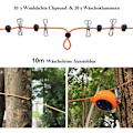 Miniatyrbilde 3 av 5: 8m Bærbar Retraktbar Camping Klesvask Klesvask Tørking R
