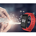 Miniatyrbillede 2 af 5: Fitness tracker smart armbånd (sort) Blodtryk, hjerterytme