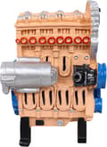 (Beige) Simulerad L4 Motor Harts Motor Heminredning