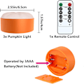 Miniatyrbilde 5 av 5: Halloween LED Gresskarlys Utendørs med Fjernkontroll og Timer, Batt