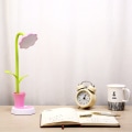 Miniatyrbillede 3 af 5: Pink Børne Skrivebordslampe, Justerbar Sengetøjlampe Med Touch Sens